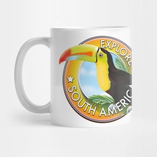 Explore South America vintage logo Mug